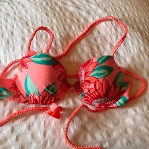 Aerie Tropical Floral Bikini Top
